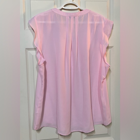 Light Pink Ruffle Sleeve Blouse - Picture 2 of 3